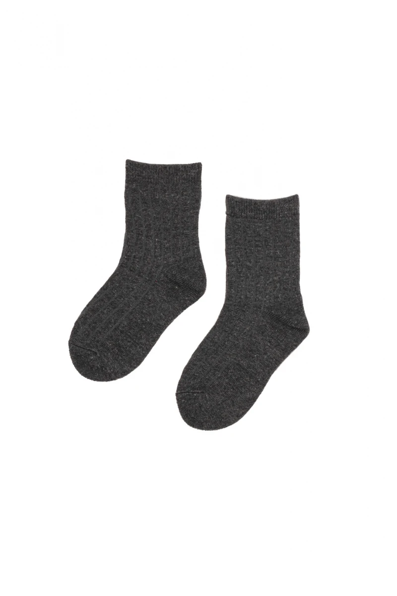 Medias Rib - Gris Oscuro 
