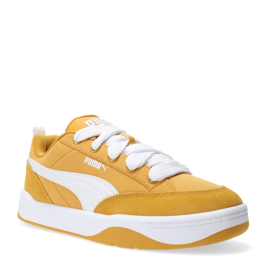 Championes de Hombre Puma Park Lifestyle Street Amarillo Mostaza - Blanco