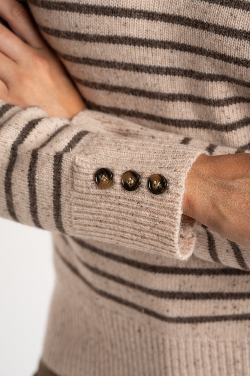 Sweater Lana Botones Verde