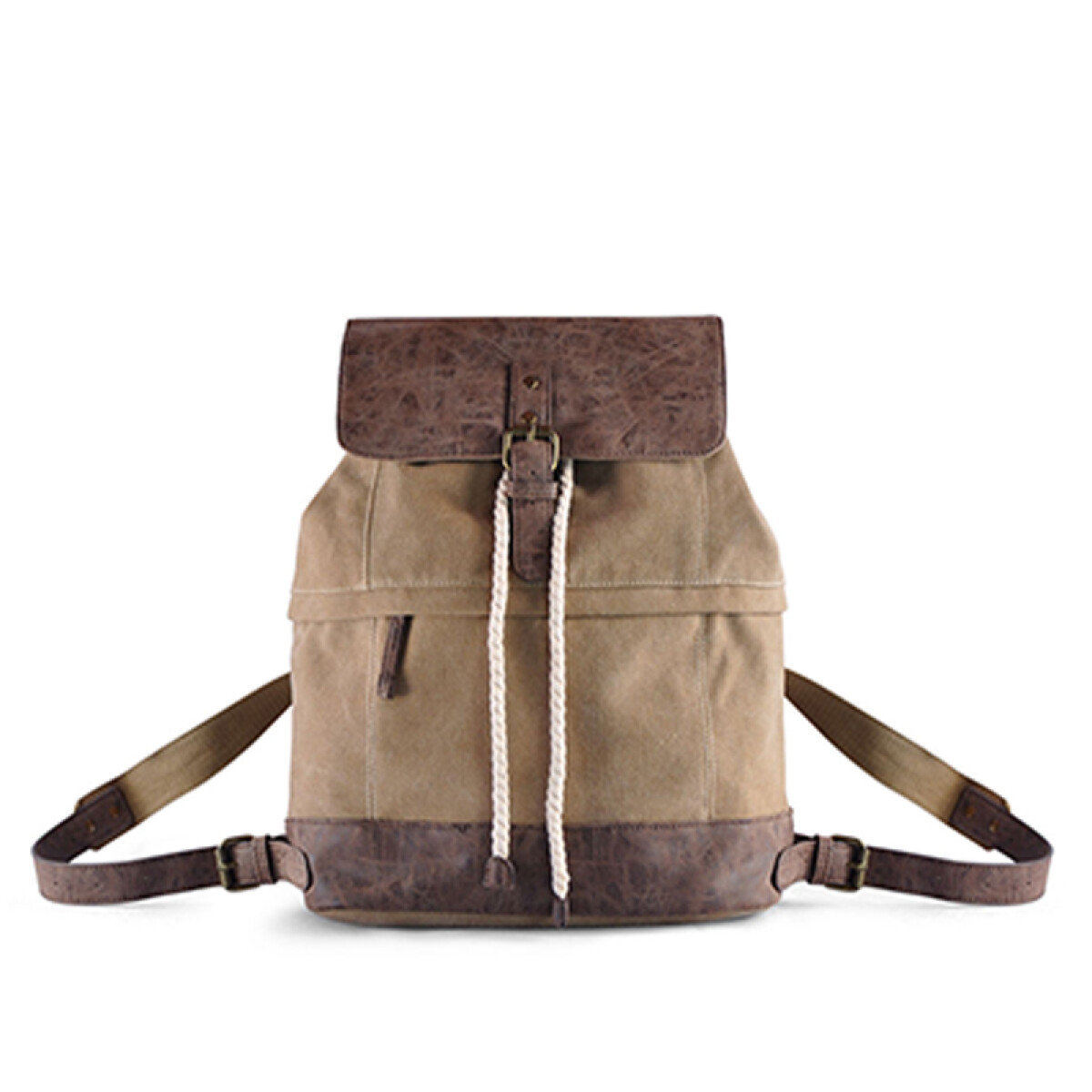 MOCHILA BOHO - TABACO Y KAKI 