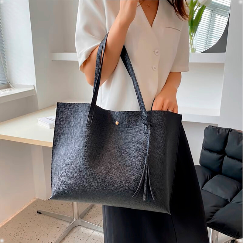 Bolso Cartera de Hombro Negro