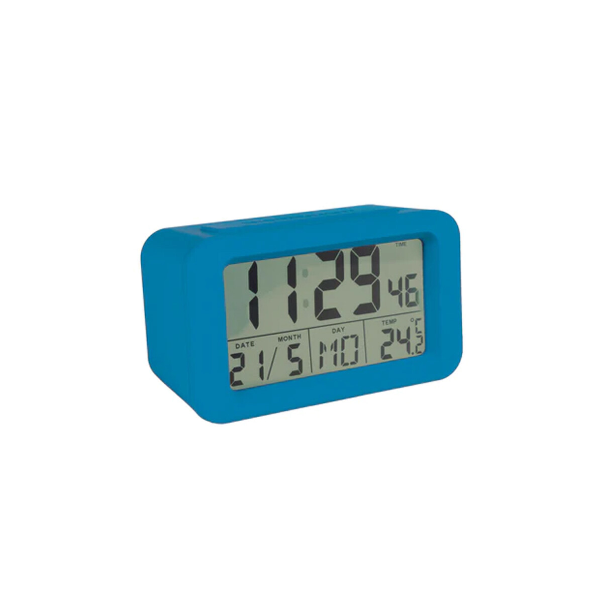 Reloj Despertador Digital "gummy" Azul Indigo 