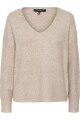 Sweater Doffy Cuello "v" Sepia Tint