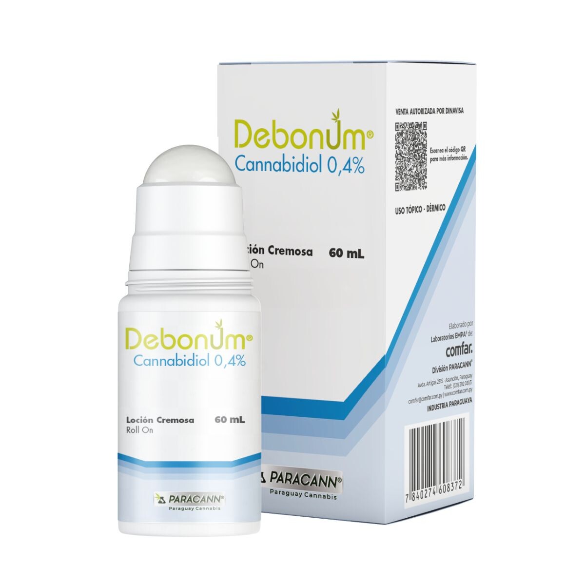 DEBONUM 0,4% LOCION CR. ROLLON FR X 60ML 