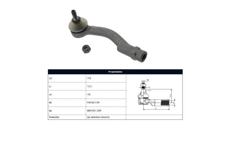 Puntero Hyundai Tucson, Kia Sportage 04-25 Der Puntero Hyundai Tucson, Kia Sportage 04-25 Der