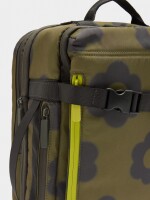 Mochila De Cabina De Nylon Estampado Floral caqui