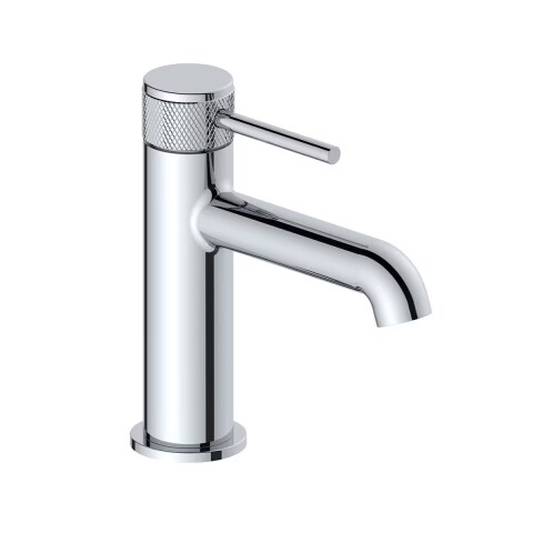 Grifería de lavatorio Monocomando bajo de mesada volante labrado cromo Grifería De Lavatorio Monocomando Bajo De Mesada Volante Labrado Cromo