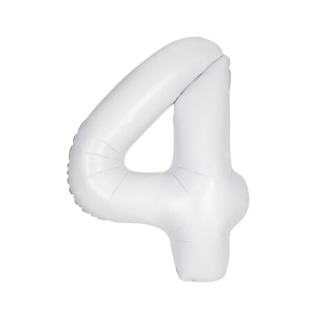 Globo Nº 4 Blanco 75 cm Sc