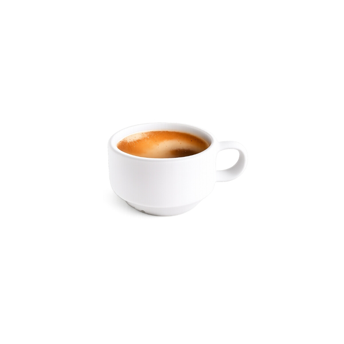 Pocillo de Café Expreso Recto de Porcelana Blanca 85 ml Actualite 