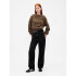 WEDGE SEAMED CREW PO ANIMAL PRINT
