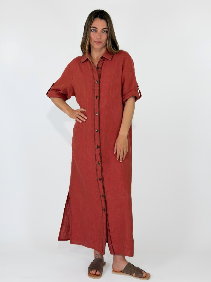 VESTIDO LEBLON - LADRILLO 