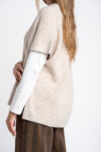 Chaleco Escote En V Mocha