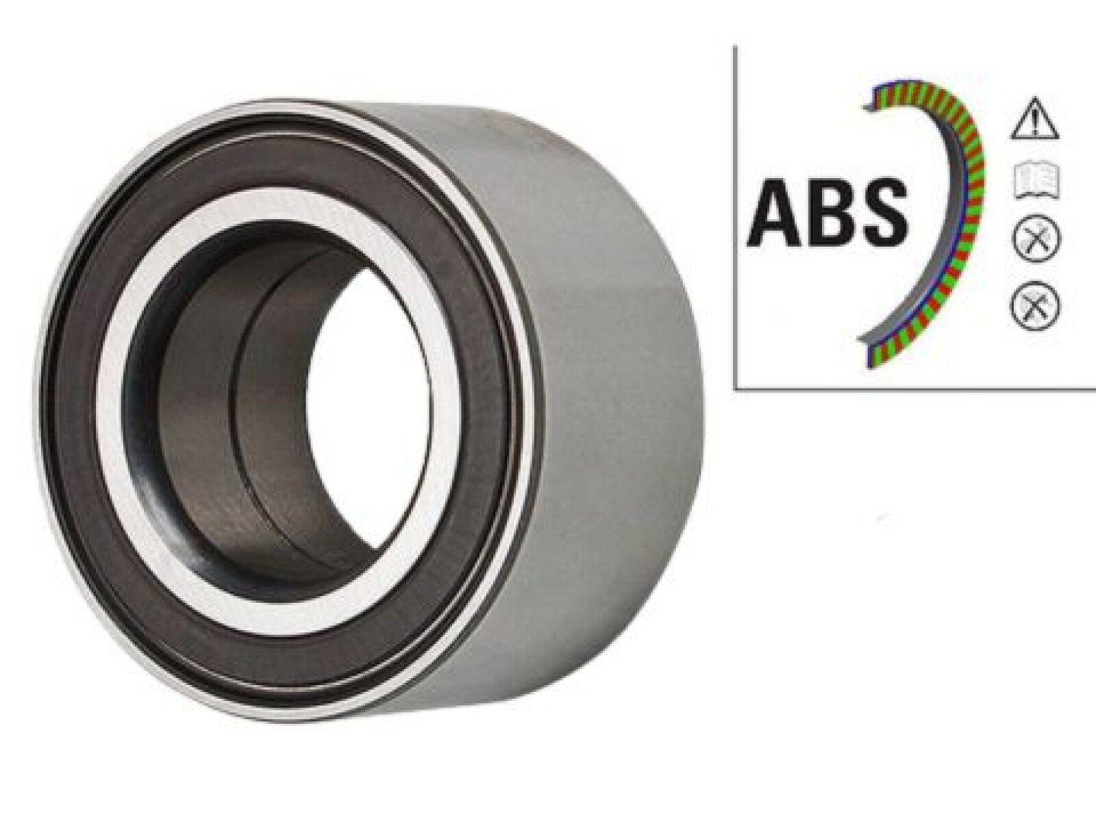 Rueda Del Rod Doble HileraChery Cowin Ford Ka/Focus/Ecosport/Fiesta 05-25 int.Ø39x ext.Ø72x37 