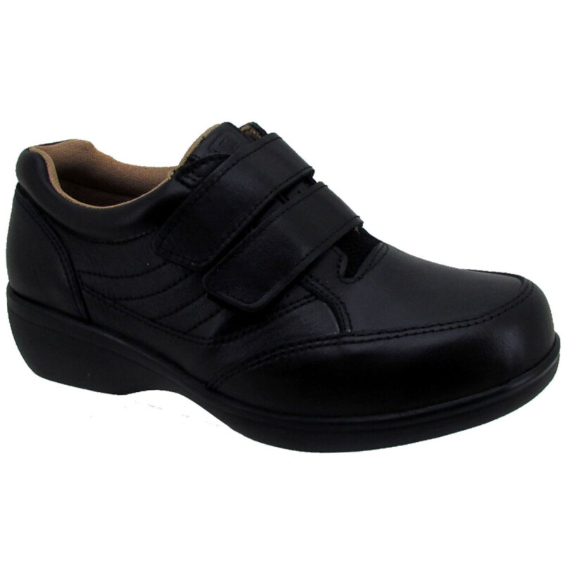 Zapatos de Mujer Lombardino Casual Diabetic Negro