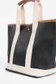 Totebag con asa corta NEGRO