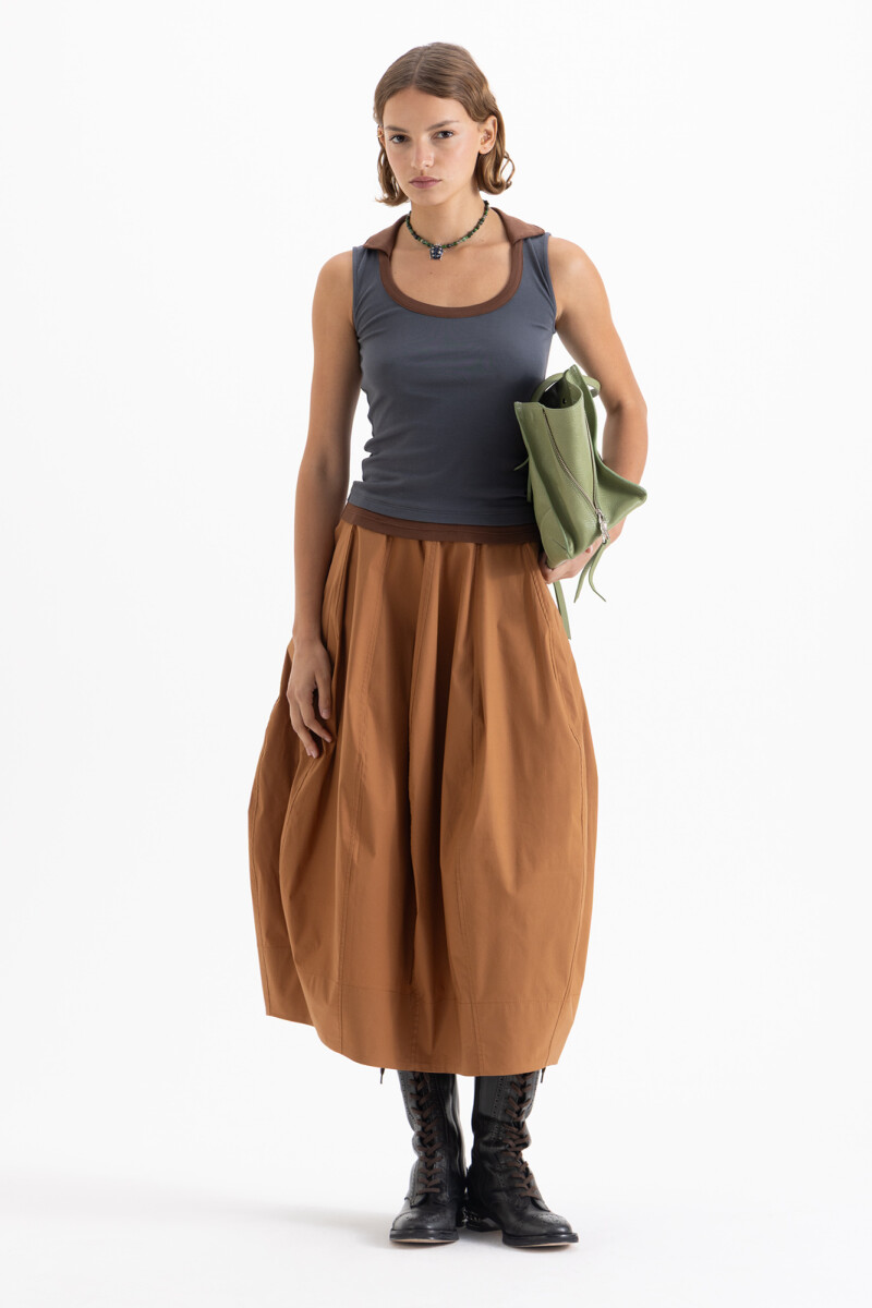 POLLERA OLIVIA Caramelo