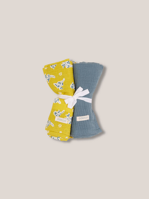 Pack De Muselinas Combinadas Amarillo Oscuro