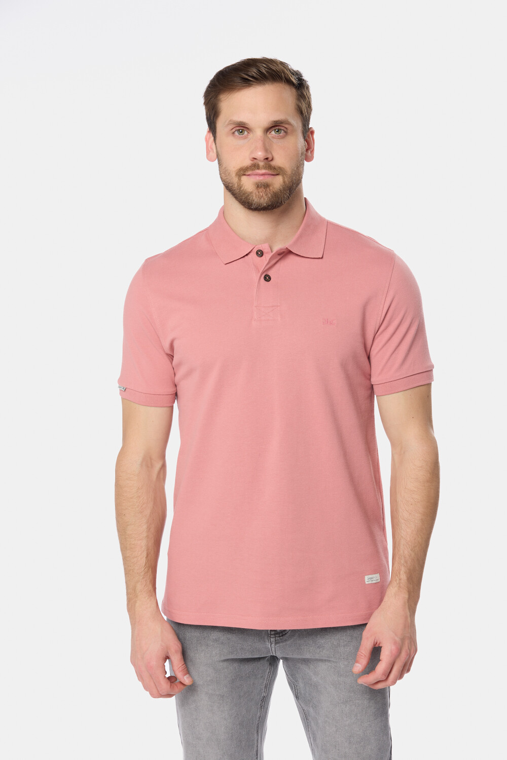 REMERA POLO PIQUE LISA Coral