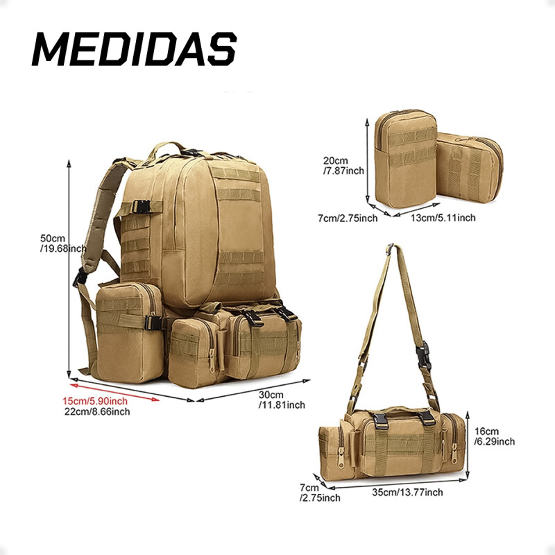 Mochila Táctica Grande Waterproof 60l Sistema Molles Verde