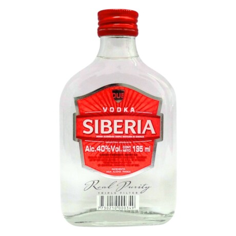 VODKA DE LA SIBERIA PETACA 200ML VODKA DE LA SIBERIA PETACA 200ML