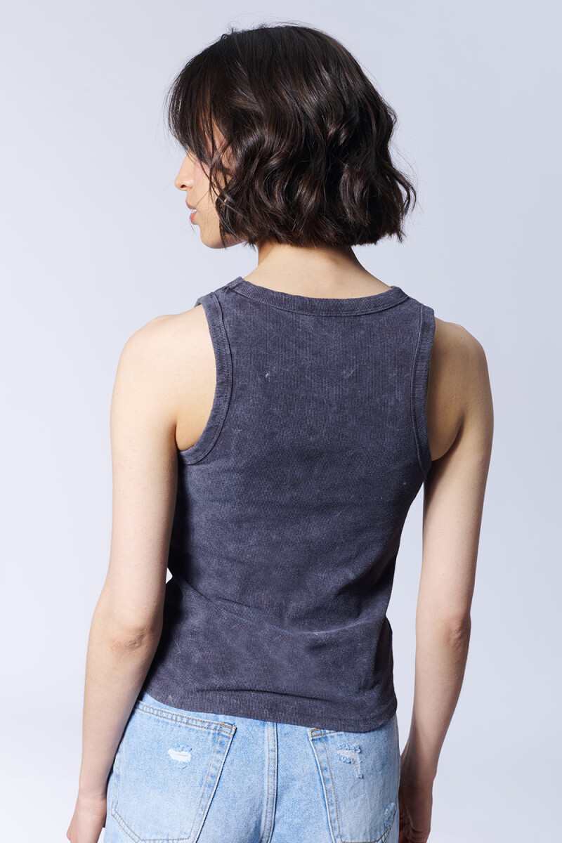 Musculosa rib Gris