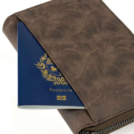 Billetera Baleine Passaport Cover Marrón