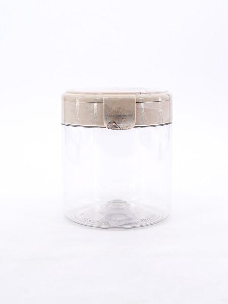 RECIPIENTE TAPA FLIP BEIGE