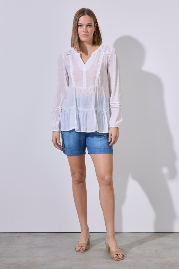 Blusa Puntilla BLANCO