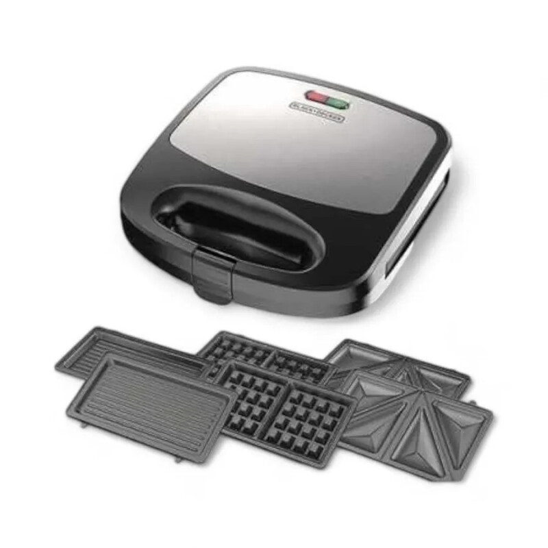 Sandwichera Parrilla Waflera B&D 3em1 700W WM20005-CL Sandwichera Parrilla Waflera B&D 3em1 700W WM20005-CL