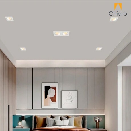 Embutido led CUADRADO DOBLE 20W móvil DIMERIZABLE 2700K BLANCO Embutido led CUADRADO DOBLE 20W móvil DIMERIZABLE 2700K BLANCO