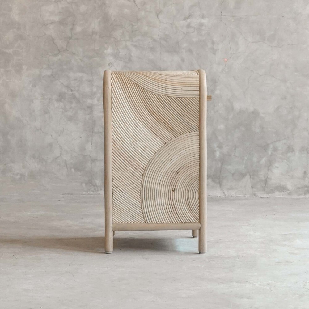 MESA DE LUZ RATTAN-Y-MADERA NATURAL-BEIGE TORONTO