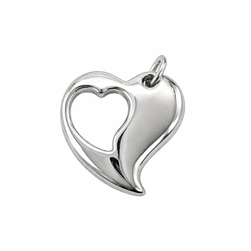 Dije Corazon doble- Plata 925 - sin piedra - CP4679 sinpiedra