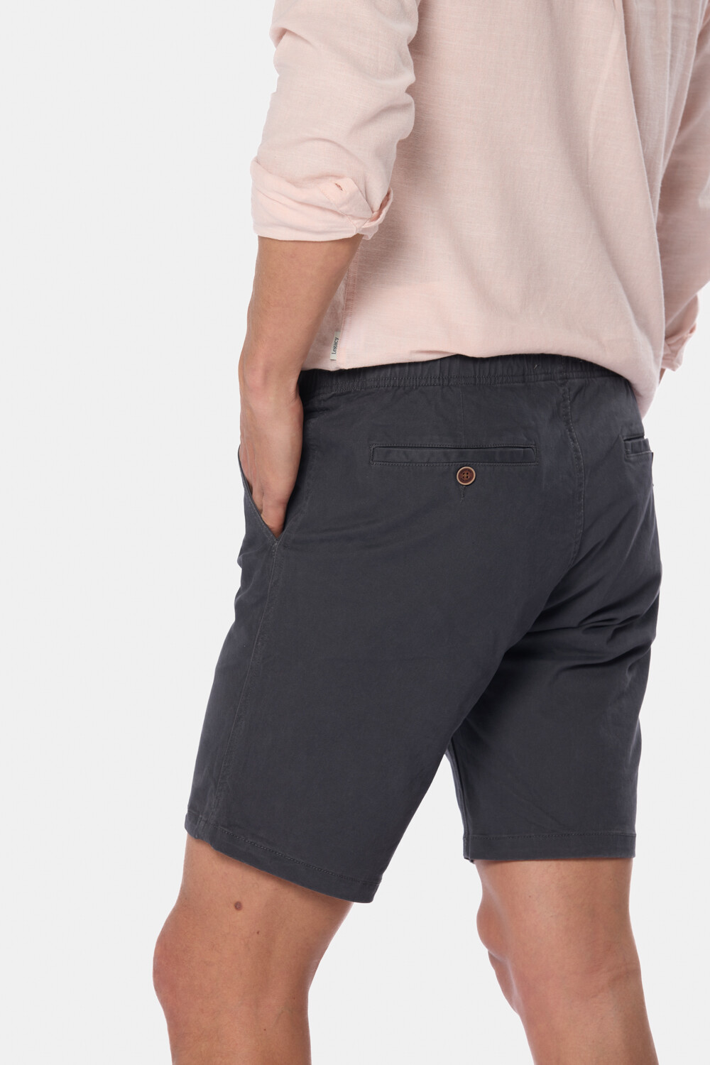 BERMUDA CON CINTURA ELASTIZADA Gris