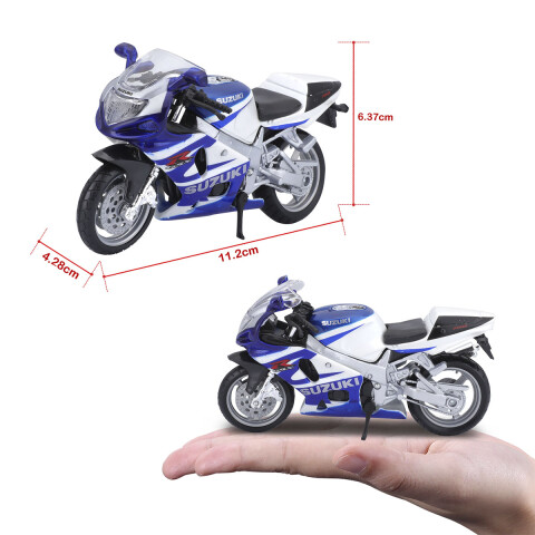 Motocicleta Bburago Suzuki GSX-R750 Escala 1:18 U