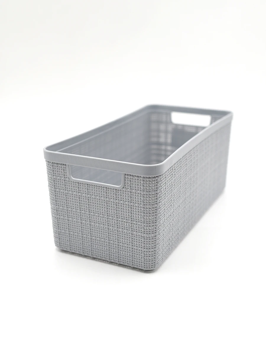 CESTO RECTANGULAR - GRIS CLARO 