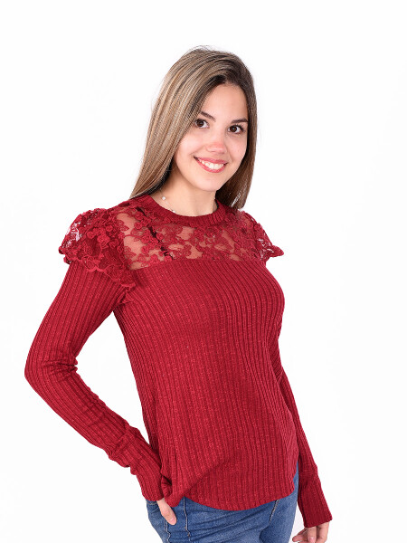 BLUSA LETICIA BORDEAUX