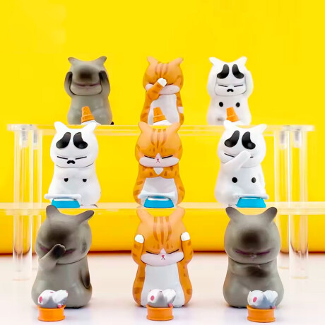 Mini gatitos emociones decorativos para regalo o colección Sc