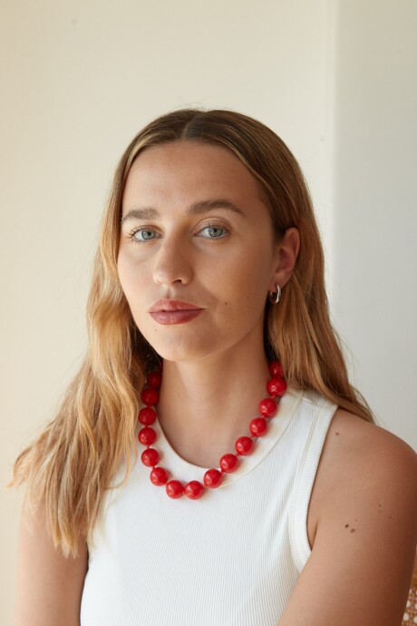 COLLAR VILMA ROJO