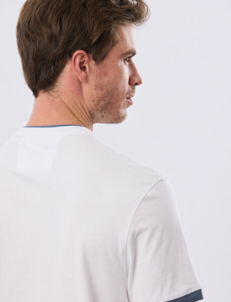 REMERA POLO CUELLO MAO Blanco