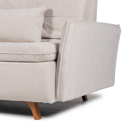 Sofá Cama Maira - C/Brazos - Tela Microfibra 10285 (Beige)