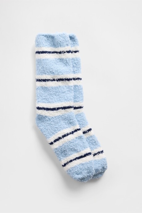 Medias Cozy Mujer Blue Stripe