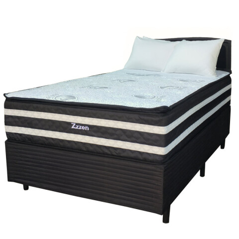 Sommier ZZZEN - 1 Plaza y Media - Espuma EPS Y Pillow Top - 110x188x72 - 180 Kg Sommier ZZZEN - 1 Plaza y Media - Espuma EPS Y Pillow Top - 110x188x72 - 180 Kg