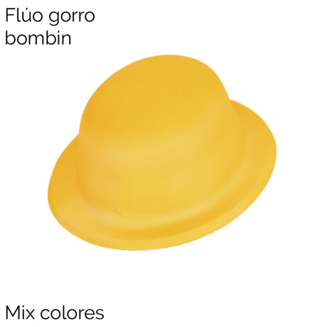 Fluo Gorro Bombin Cotillon Mix Colores Lisos Unica