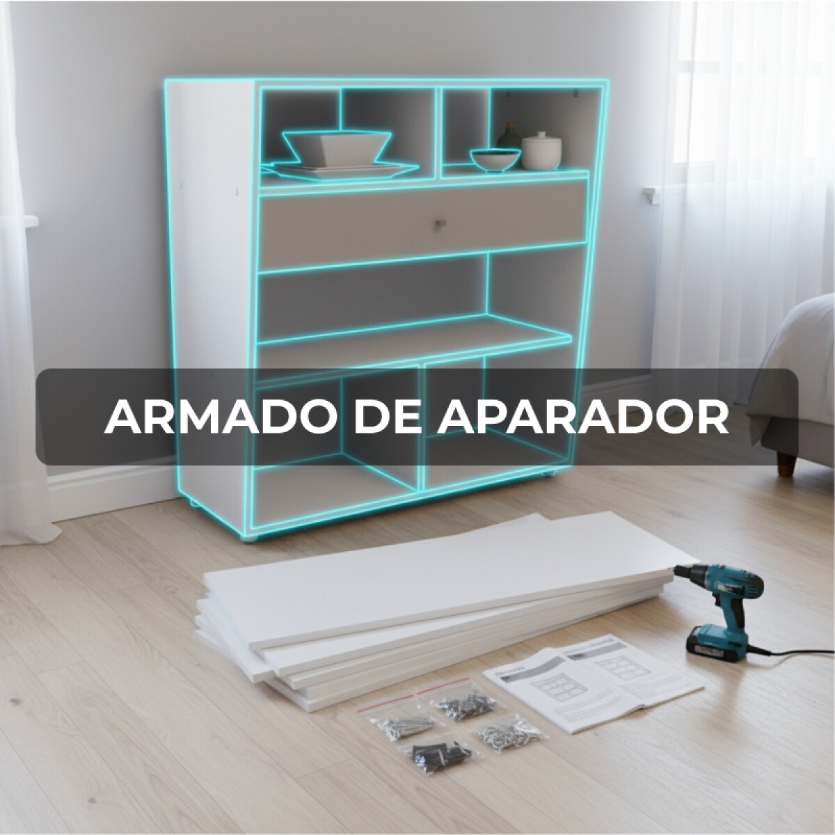 Armado de mueble APARADOR | Servicio Profesional Mulata Montevideo - Armado 
