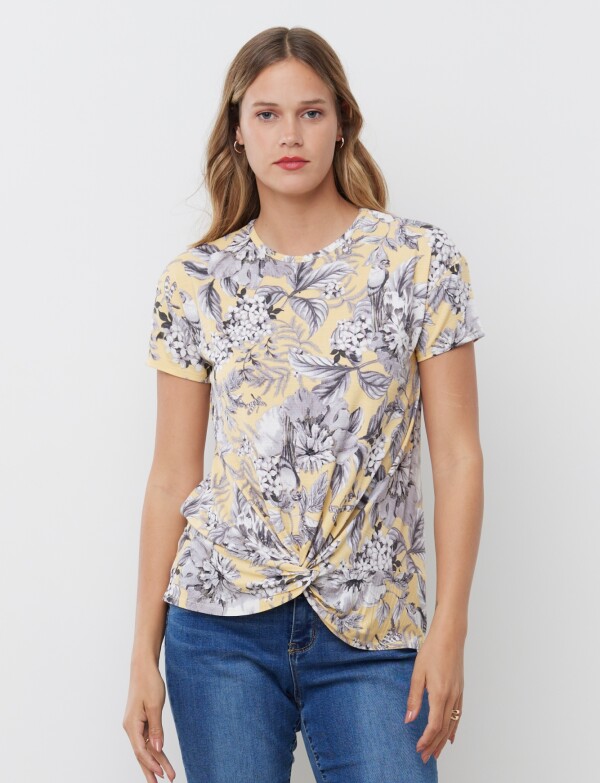 Remera Flores MULTI/AMARILLO