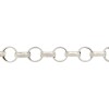 Pulsera Rolo-Plata y Oro-Sin Piedra-PU5147 sinpiedra