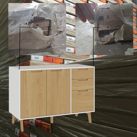 [ OUTLET ] Bajo Mesada de Cocina en MDP 15 mm - Madera - Línea Melilla Blanco [ OUTLET ] Bajo Mesada de Cocina en MDP 15 mm - Madera - Línea Melilla Blanco