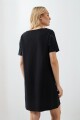 Vestido con flecos negro