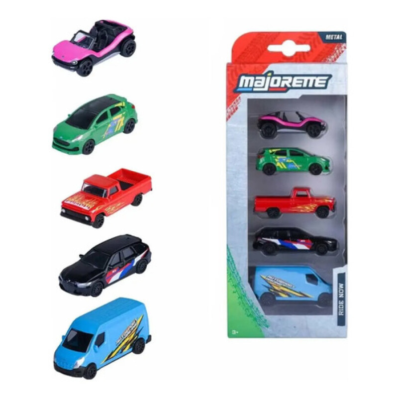 Majorette Autos de Metal Pack x 5 Majorette Autos De Metal Pack X 5