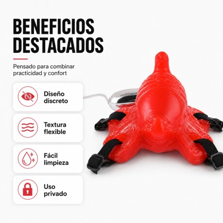 Estimulador Mariposa Con Bala Vibradora Rojo